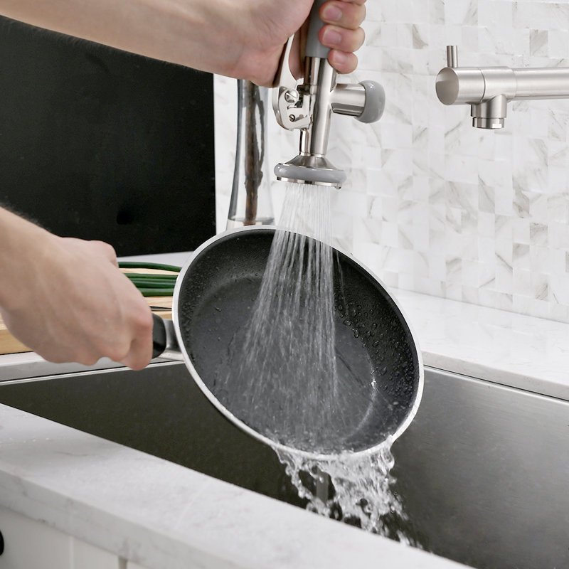 FLG Pull Down Kitchen Faucet, Brushed Nickel