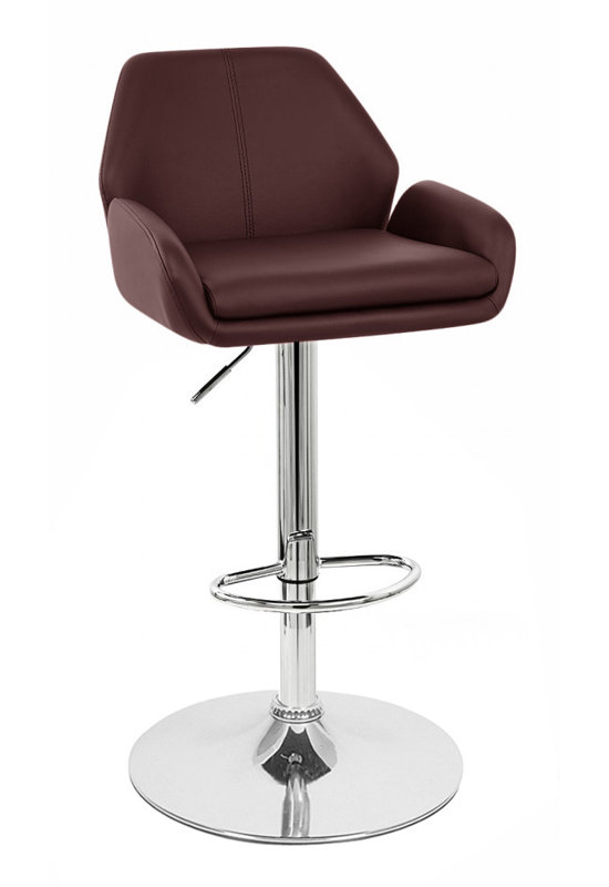 Tabouret tournant à hauteur réglable Carnalbanagh, 1, Brun