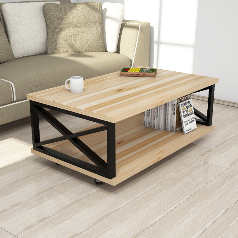 Table basse avec rangement Kenworthy Wheel