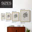Impression florale vintage encadrée CCXI - bois massif-112363870-112363878
