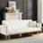 73.13 " Velvet Convertible Sofa