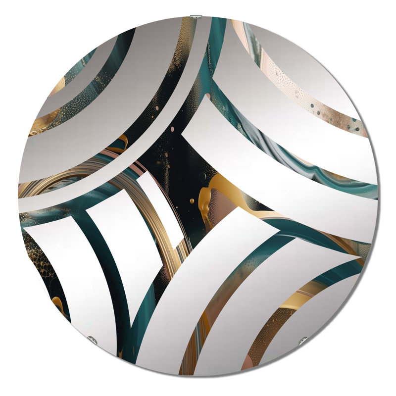 Landess - Miroir décoratif, 23,6 po x 23,6 po