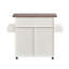 Chariot pour îlot de cuisine, îlot de cuisine sur roulettes, armoires de rangement pour cuisine avec tablettes réglables et support à serviettes et à épices