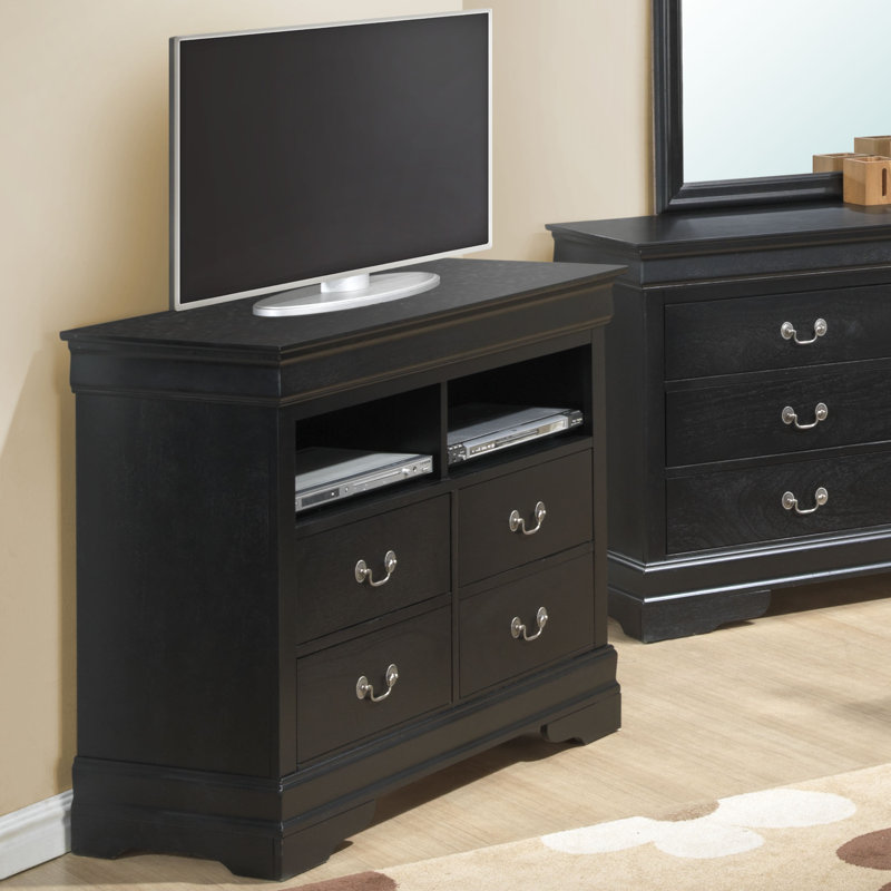 Citronelle 42'' W 4 - Drawer Dresser, Black