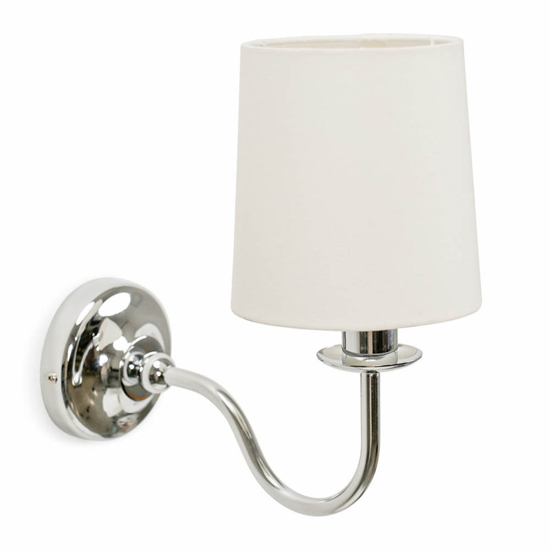 Lorenza Candle Wall Light, No, Antique Brass