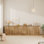 Ensemble de 2 panneaux à cannelures 55 po Designer Modern Minimalist Style