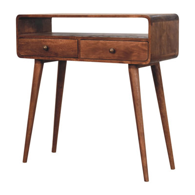 Console en bois massif courbé California