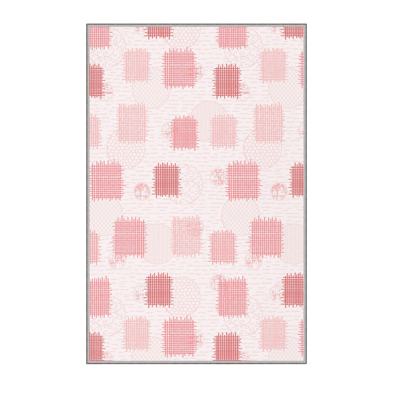 Stylish Hall Carpet (3.3 x 6.6 ft), 100% Polyester, 0.3 in Pile Height | Antibacterial, PVC Non-Slip Underside | 3D Digital Printing, Machine Washable | Perfect for Entryways & Living Spaces, Durable & Easy Care