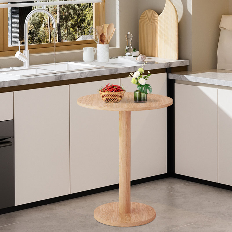 Table de salle à manger Haben, Naturel, H 29,52 po x L 23,62 po x l 23,62 po