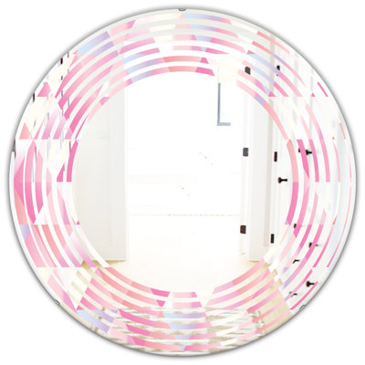 Wave Diamond VI Modern Wall Mirror