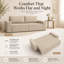 Modern 3 Seater Sofa Bed with Storage-776814019