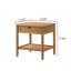Ensemble de chambre à coucher 6 pièces en bois d'hévéa avec commode, miroir, table de chevet et commode Vichy