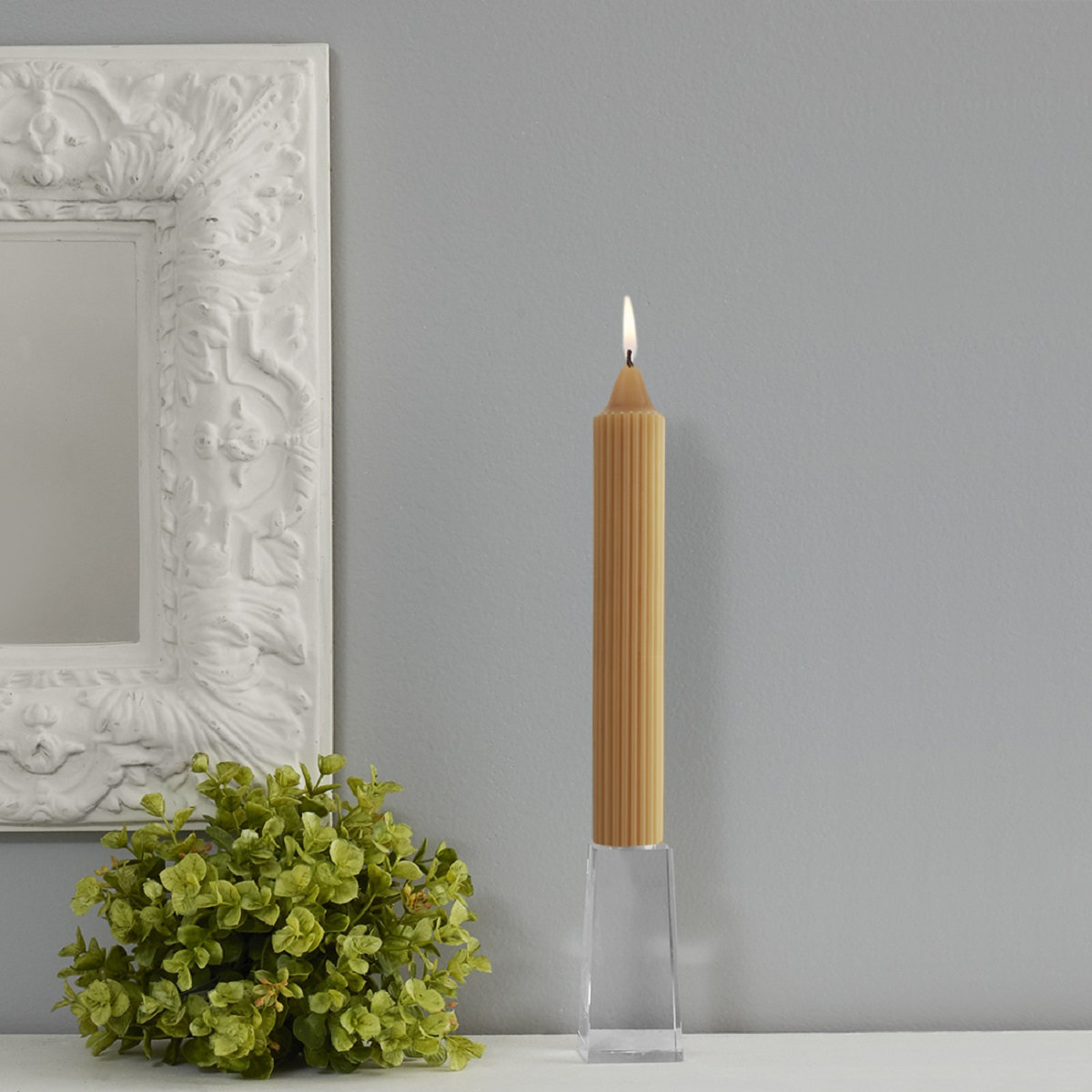 Root Candles Unscented Taper Candle, Beeswax, 9" H x 1.25" W x 1.25" D