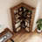 Duanna Farmhouse Bookshelf Corner Bookcase 72.8” Large Bookcase Wood Bookshelf Tall L Shaped Bookshelf 5 Tier Corner Shelf Display Rack Etagere Shelf Storage For Office Bedroom (Half Panel, Retro)-1296802917