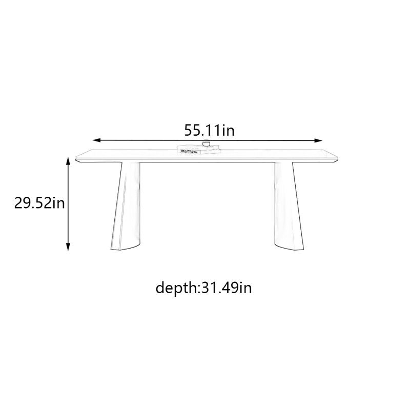 Bastine, H 29,52 po x L 55,11 po x l 31,49 po