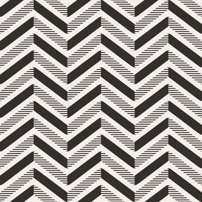 Chevron Black And White Peel & Stick Wallpaper N016002