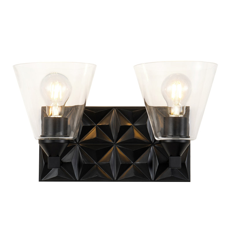 Meuble-lavabo 2 lumières Iberville, Noir