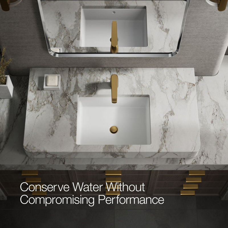 Avid 1.2 Gpm Single-Handle Faucet, Vibrant Brushed Moderne Brass