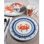 Set of 4 Crab House Dinner Plates
