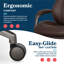 La-Z-Boy® Nova Executive Office Chair, Patented AIR Ergonomic Support Technology®, High-Back Premium Comfort & Support, Vegan PU Leather-93486613