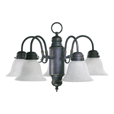 Lustre classique/traditionnel ombré 5 lumières Loyd