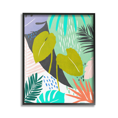 Art de giclée à motif de feuilles tropicales par Annie Warren