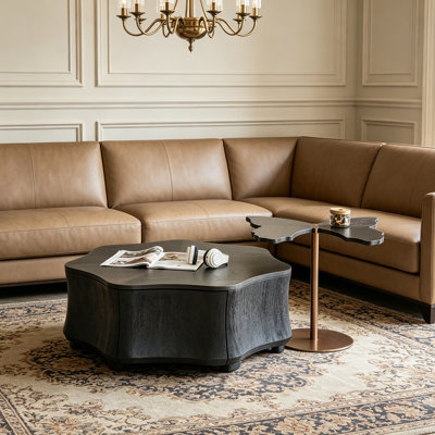 Luxury Flower Shaped Coffee Table Storage