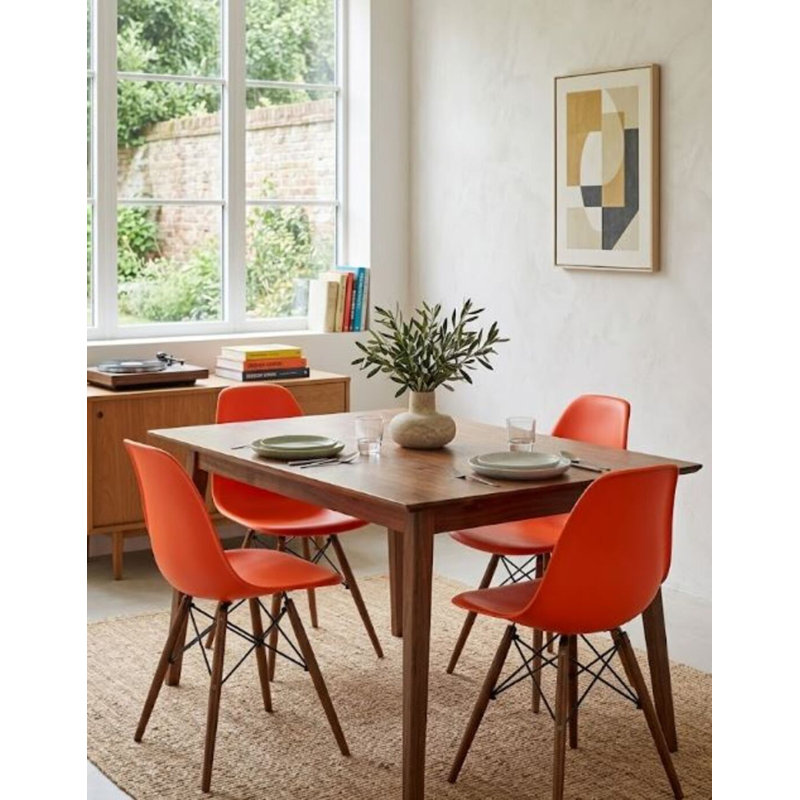 Chaise d'appoint en plastique Olimpo, Orange, 4