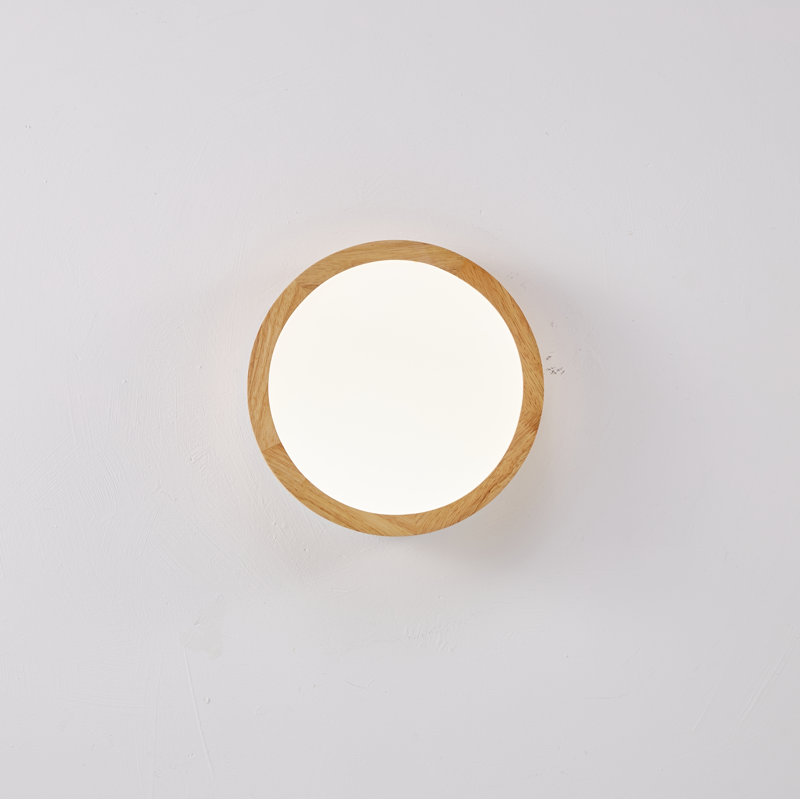Plafonnier encastré en bois à DEL 3000K, 3000 K, Metal