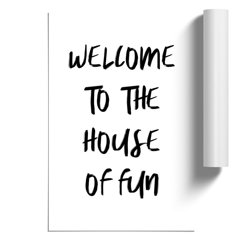 House of Fun - Frameless Print, 84cm H x 59cm W x 0.1cm D