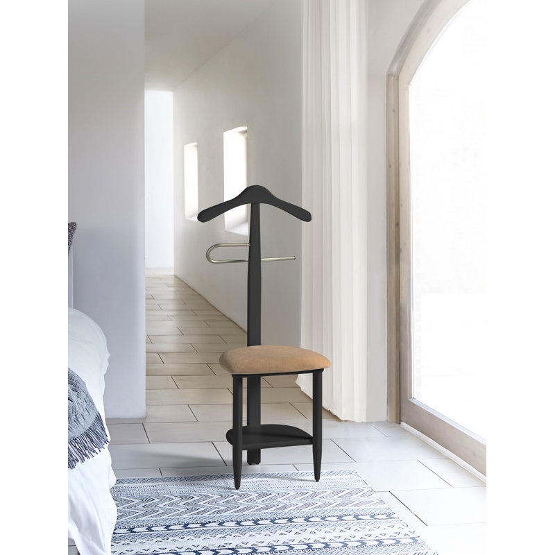 Freestanding Valet Stand, Black