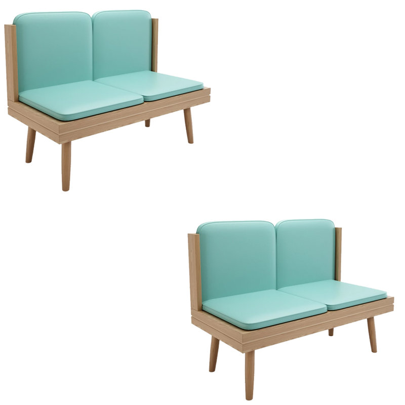 Banc rembourré en similicuir Light Luxury