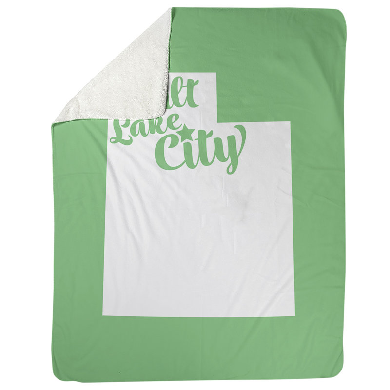 Jeté polaire en utah sel lake city, l 52,5 po x L 62,5 po, Vert