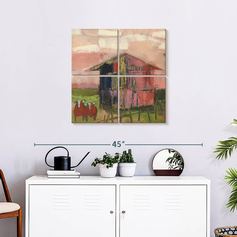 Lilie Buckingham Barn, H 26 po x l 26 po