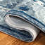 Tapis bleu / gris en laine touffeté à la main Lanagan-894845520