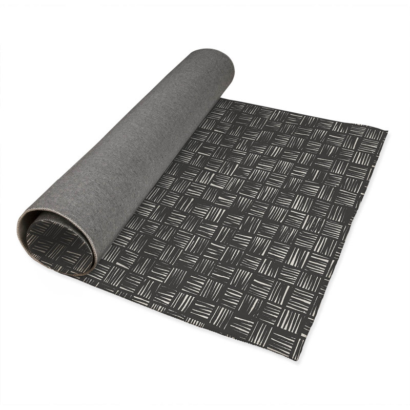 Lash Locked Kids Play Mat, Ivory/Charcoal, Rectangle 24" x 36"