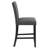 Marian Dark Gray Bar Stool Set Of 2, Nailhead Trim, Transitional Style, Comfortable And Stylish Seating For Modern Kitchens And Bars, Bar Stool-916508810-916508811