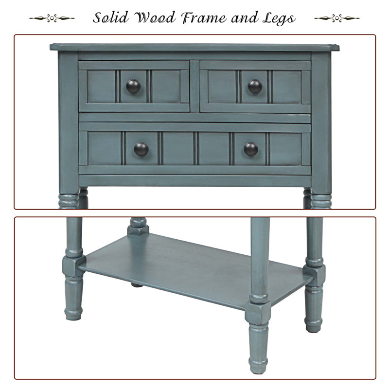 Console 23,7 po Desilva, Bleu marine