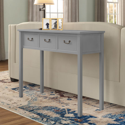 Behrendt 100.01cm Solid Wood Top Console Table