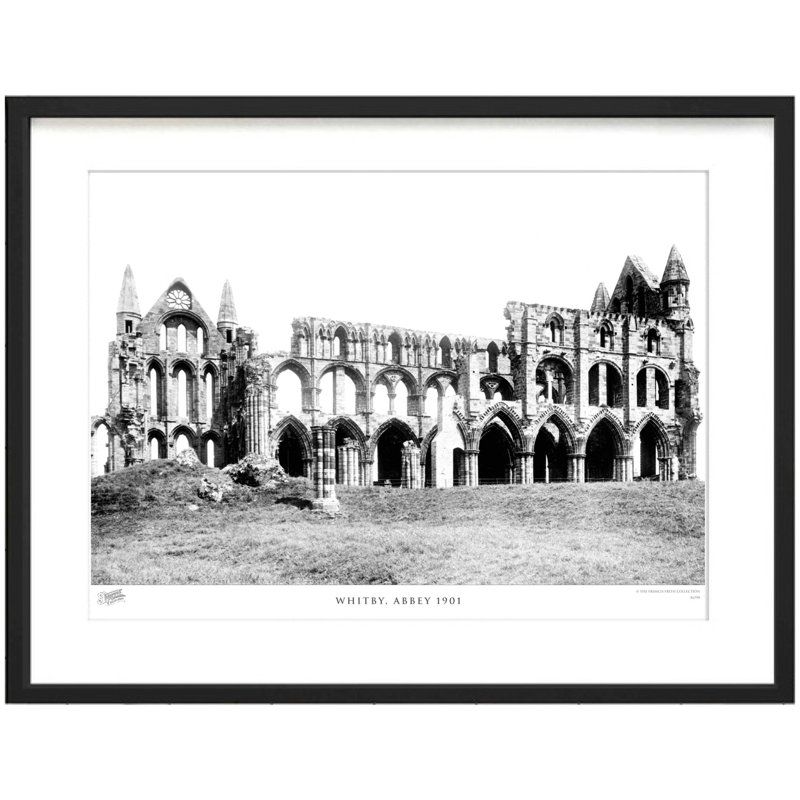 Whitby, Abbey 1901 by Francis Frith - Single Picture Frame Print, 45cm H x 60cm W x 2.3cm D
