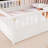 Full Size  Floor Bed, Integral Construction With Super High Security Barrier, Door, Children's Floor Bed Frame, Montessori Wooden Children's Floor Bed, White-299259179