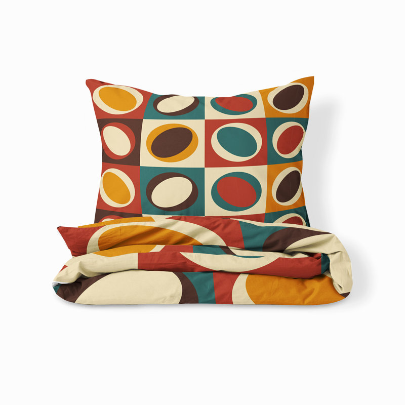 Abstract Duvet Cover, King Duvet Cover + 2 King Shams