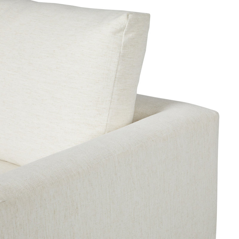 Lucien 2PC RAF Sectional-Crypton Nomad Snow, Right Hand Facing
