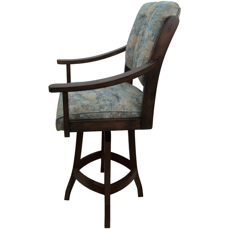 Tabouret de comptoir pivotant 26 po Castro, Brun