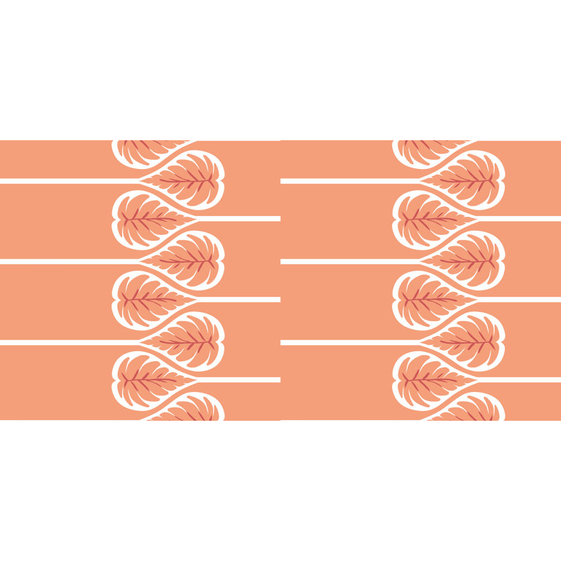 Housse de coussin d'extérieur carré Botanical Blooms, 18 po x 18 po, Corail