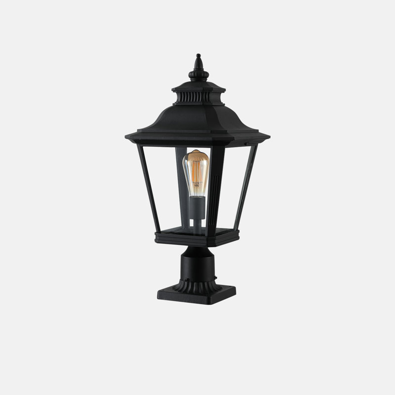 Lanterne d'extérieur HEFO et lampes / luminaire à fixation sur pilier avec verre imperméable