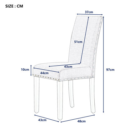 Dominik 45cm H Linen Upholstered Side Chair