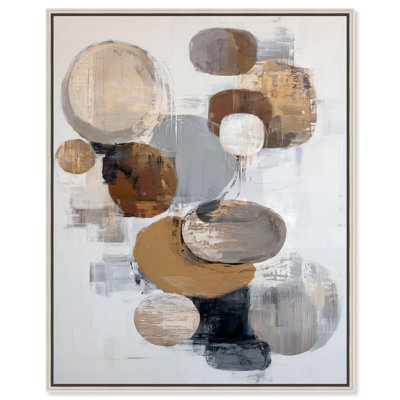 «Deserte Ovals II», reproduction d'art sur toile par Art Remedy
