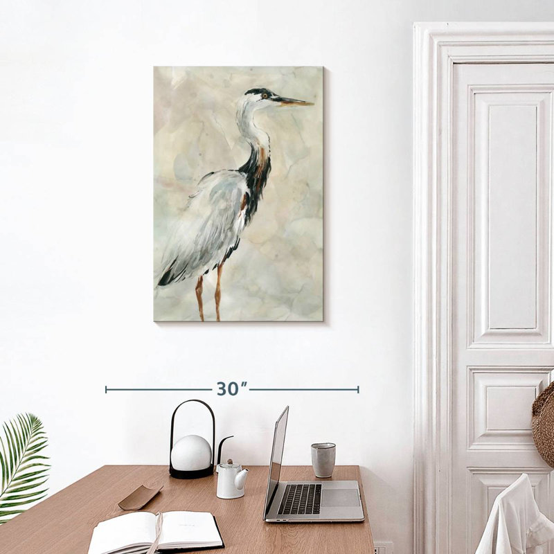 Brampt Crane At Dusk I, 30" H x 20" W