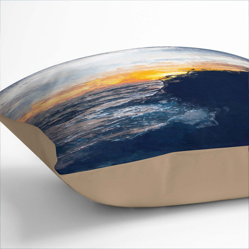 Square Cushion, 40cm H x 40cm W x 15cm D, Stone
